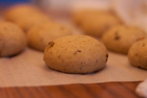 hot cross buns unbaked, rising